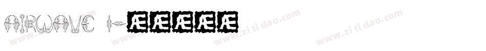 AIRWAVE 1字体转换